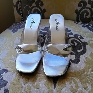 3 inch clear wedge heels